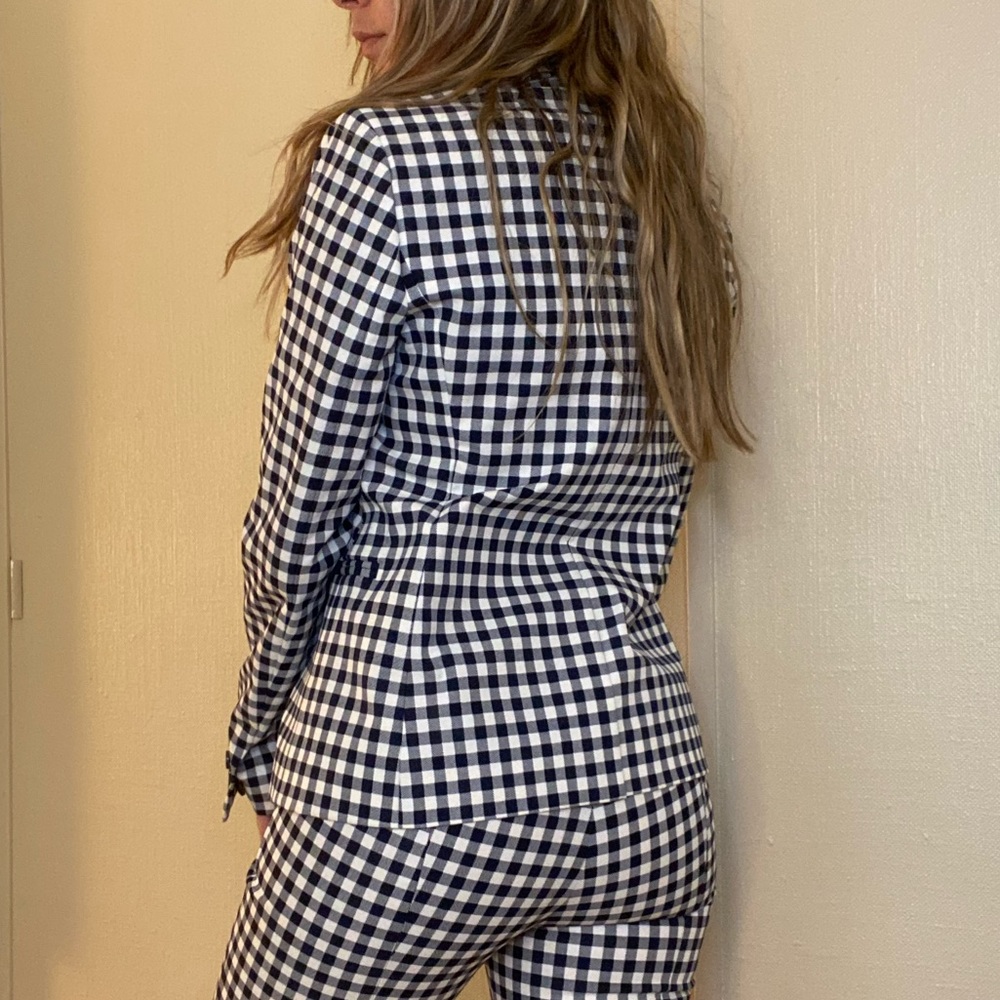 J. Crew gingham pattern blazer - Picture 4 of 12